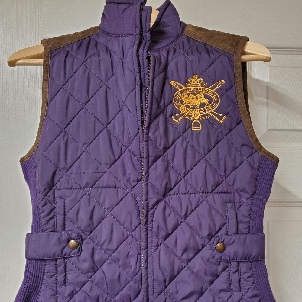 Ralph Lauren Sport quilted vest in purple